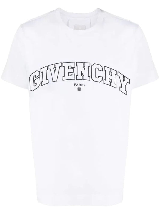 GVCH White College embroidery t-shirt - Styledistrict