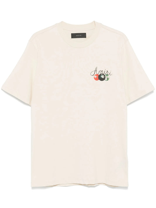 Pool Cue White T-shirt